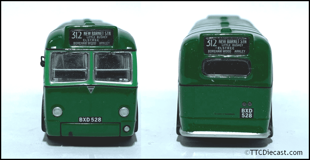 Corgi OM41001 AEC 4Q4 London Transport, Route 312 New Barnet Stn, PRE OWNED