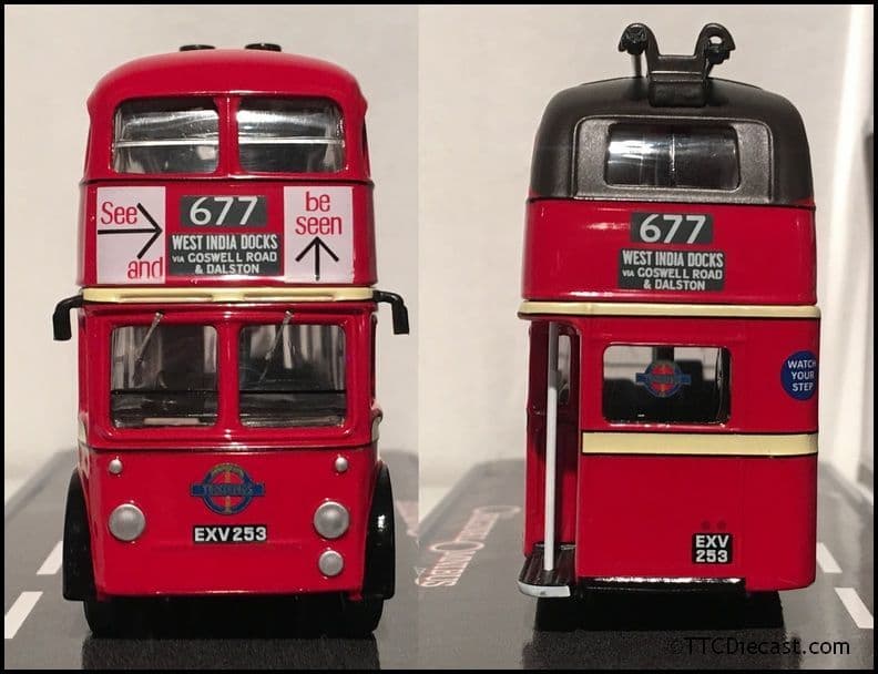 Corgi OM43703 Q1 Double Deck Trolleybus London Transport, PRE OWNED