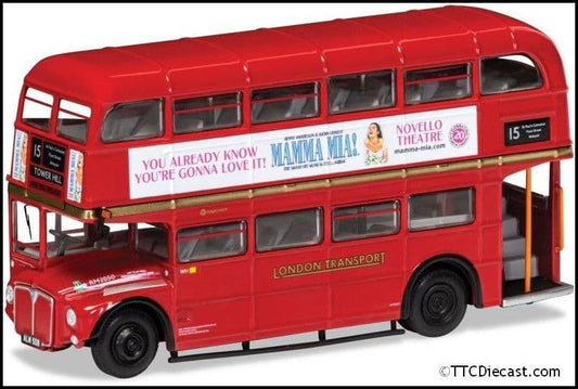Corgi OM46316B AEC Type RM, London Transport ,Route 15 Trafalgar Sq, Mamma Mia! *LAST FEW*