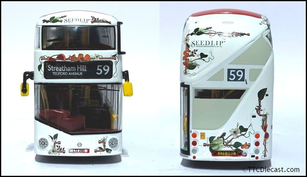 Corgi OM46631b NBFL Borismaster, Arriva, Rte 59 Streatham Hill, Seedlip *LAST FEW*