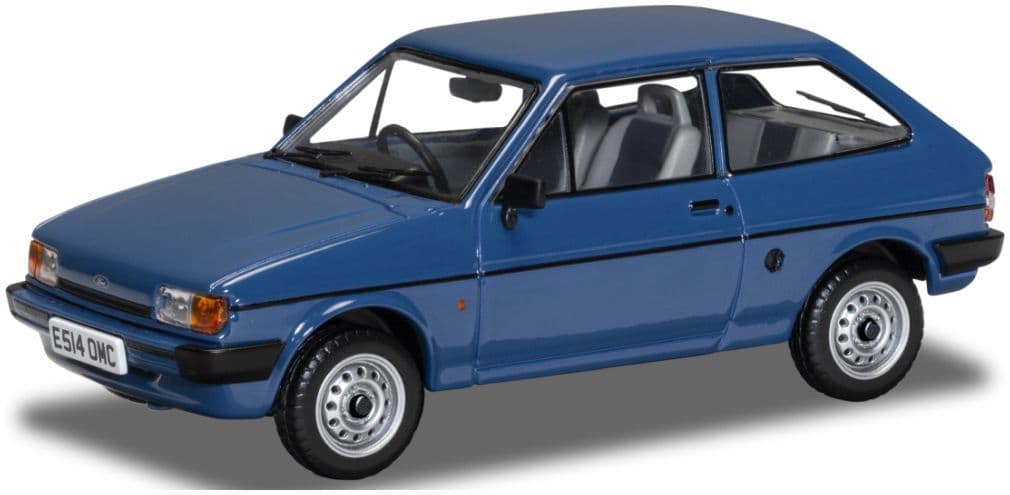Corgi Vanguard VA14402 Ford Fiesta Mk2 1.1 Popular Plus, Maritime Blue, 1:43 Scale