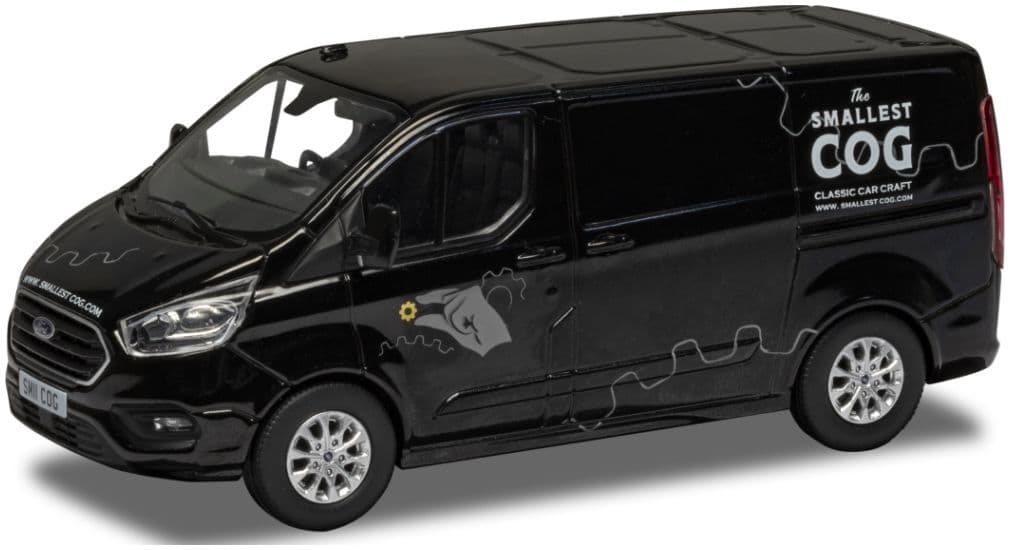 Corgi Vanguard VA15105 Ford Transit Custom 300L1, Shadow Black (Richard Hammond's The Smallest Cog) 1:43 Scale
