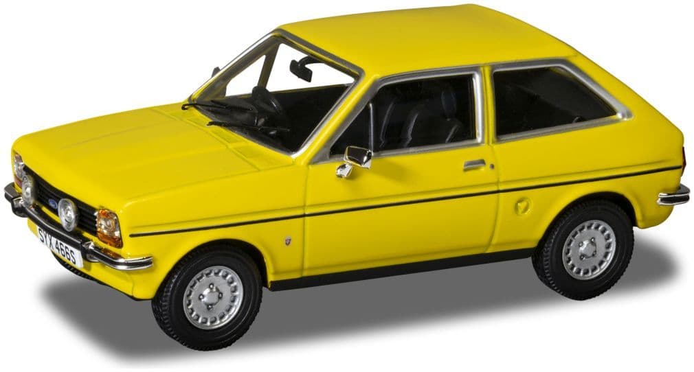 Corgi Vanguard VA12513 Ford Fiesta MkI 1.3 Ghia Signal Yellow, 1:43 Scale