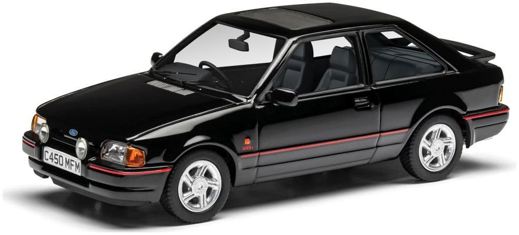 Corgi Vanguard VA14307B Ford Escort Mk4 XR3i Black Version B, 1:43 Scale
