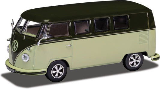 Corgi Vanguard VA14502 Volkswagen Campervan Type 2(T1)-Palm Green and Sand Green 1:43 Scale