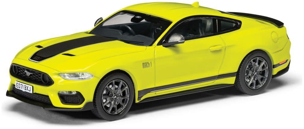 Corgi Vanguard VA15504 Ford Mustang Mk6 Mach 1 Grabber Yellow, 1:43 Scale