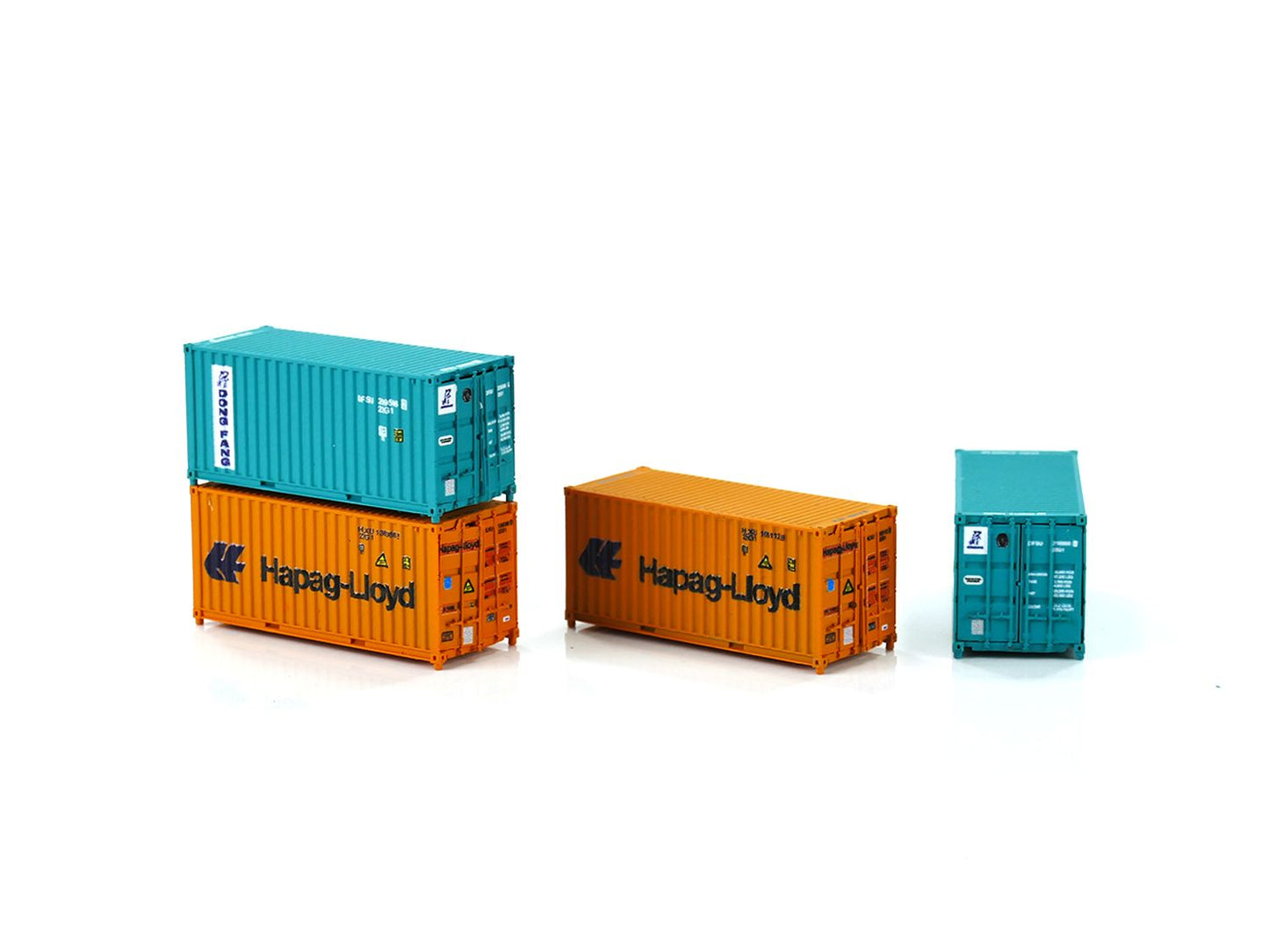 Dapol 2F-028-206 20ft Container Set (2) Hapag-Lloyd/Dong Fang N Gauge