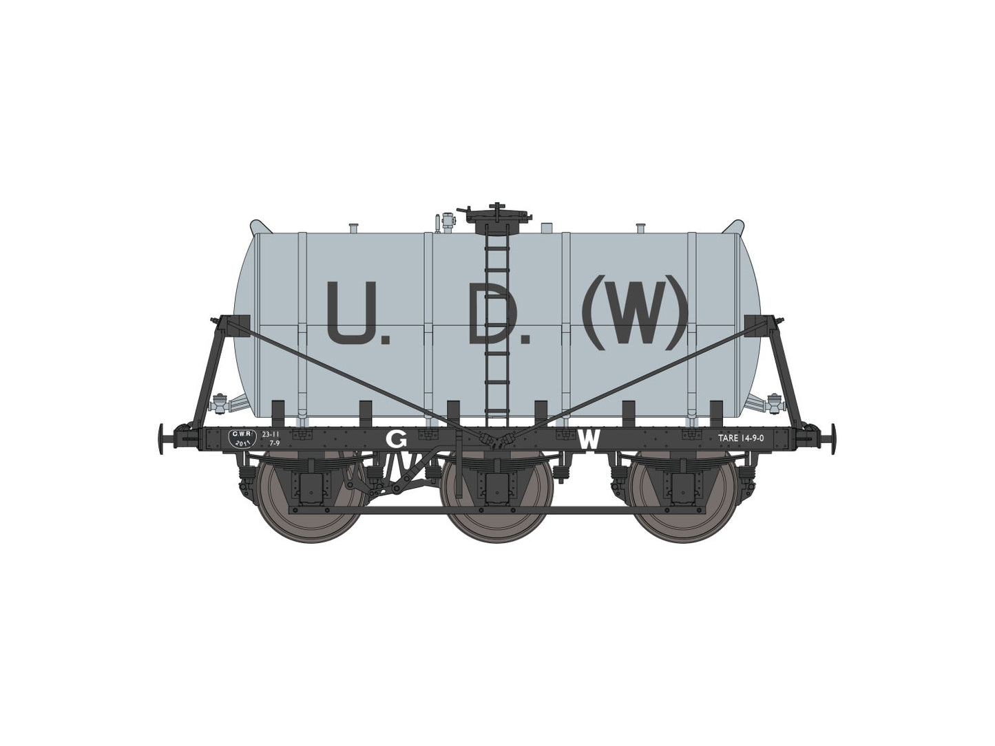 Dapol 2F-031-030 6 Wheel Milk Tank United Dairies Wholesale UDW 2011, N Gauge *PRE ORDER £18.95 *