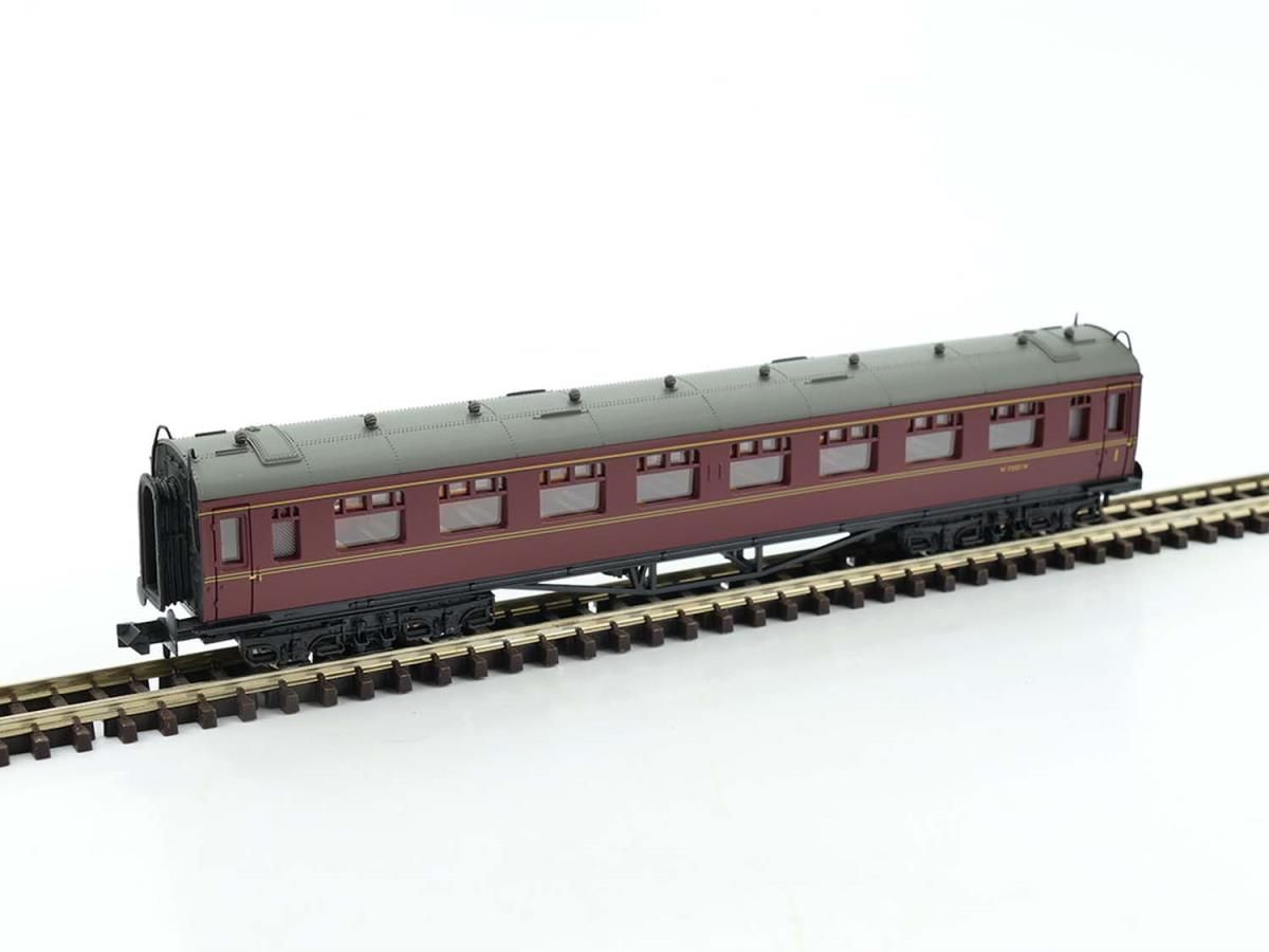 Dapol 2P-000-004 Collett Coach Composite BR Maroon W7001W, N Gauge