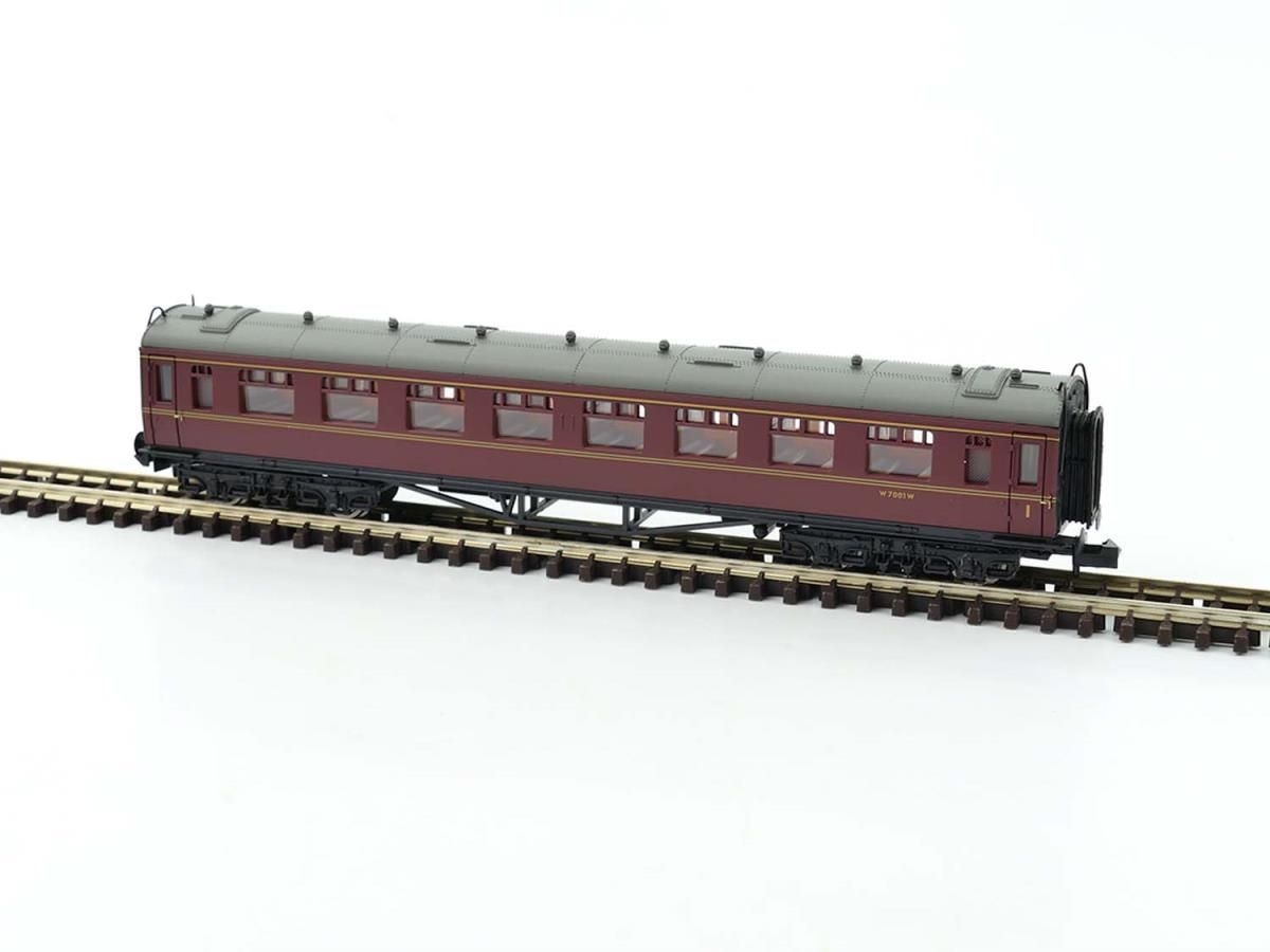 Dapol 2P-000-004 Collett Coach Composite BR Maroon W7001W, N Gauge