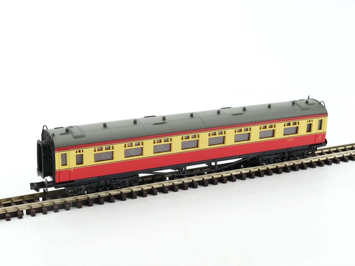 Dapol 2P-000-035 Collett Coach Composite BR Crimson/Cream W7027, N Gauge *LAST FEW*