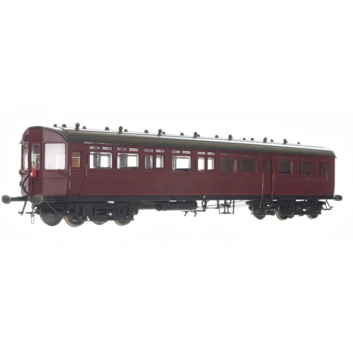 Dapol 2P-004-014 Autocoach GWR Twin Cities Chocolate/Cream 187, N Gauge