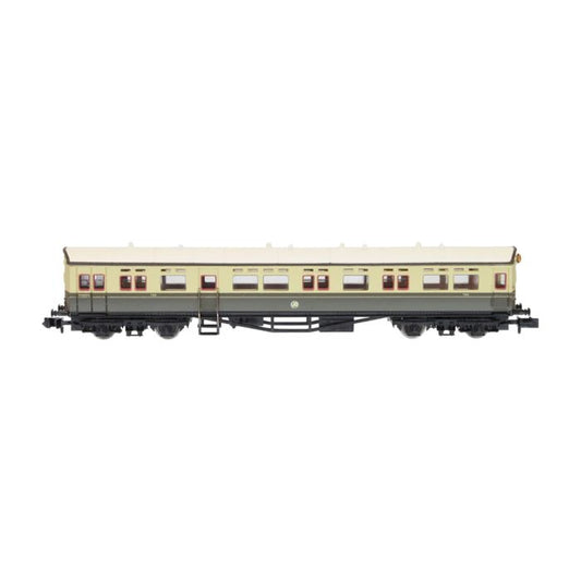 Dapol 2P-004-015 Autocoach GWR Shirtbutton Chocolate/Cream 194, N Gauge