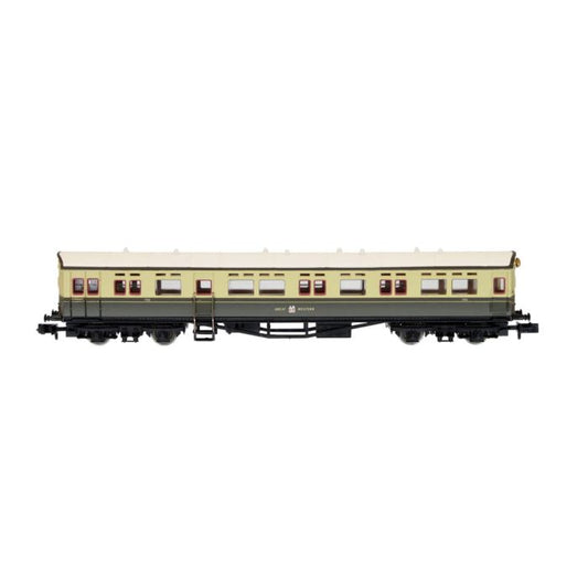Dapol 2P-004-017 Autocoach GWR Crest Chocolate/Cream 192, N Gauge