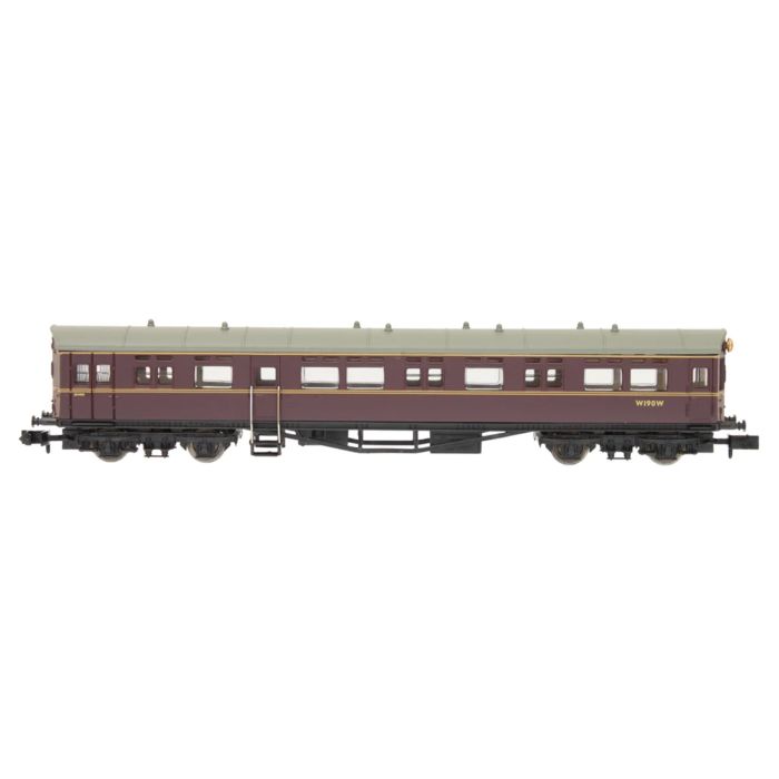 Dapol 2P-004-019 Autocoach BR Maroon No Insignia W190W, N Gauge