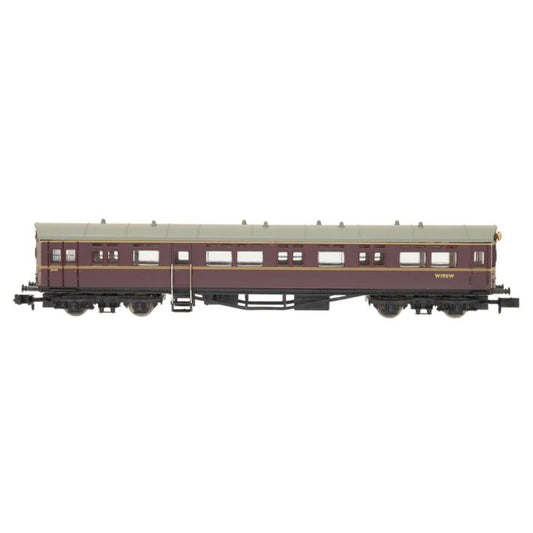 Dapol 2P-004-019 Autocoach BR Maroon No Insignia W190W, N Gauge