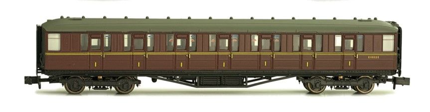 Dapol 2P-011-174 Gresley Coach BR Maroon 1st E11035E, N Gauge