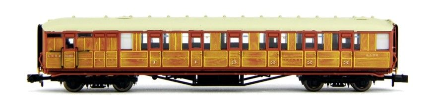 Dapol 2P-011-211 Gresley Coach LNER Teak Brake Composite 5549, N Gauge