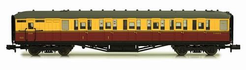 Dapol 2P-011-254 Gresley Coach BR Carmine/Cream Brake Composite E10001E, N Gauge