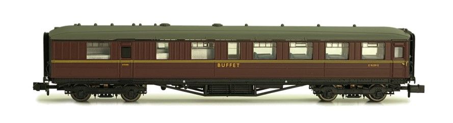 Dapol 2P-011-373 Gresley Coach BR Maroon Buffet E9120E, N Gauge