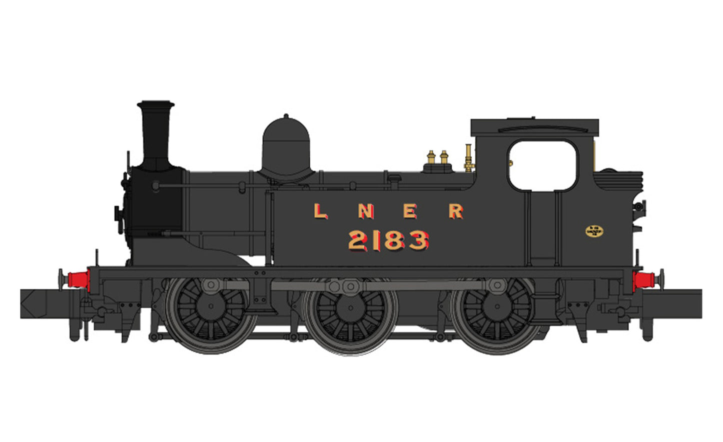 Dapol 2S-022-002D J72 Class 2183 LNER Pre War Unlined Black (DCC-Fitted), N Gauge *PRE ORDER £148.75 *