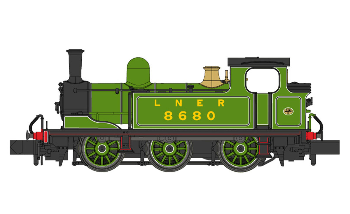 Dapol 2S-022-003D J72 Class 8680 LNER Post War Lined Green (DCC-Fitted), N Gauge *PRE ORDER £148.75 *