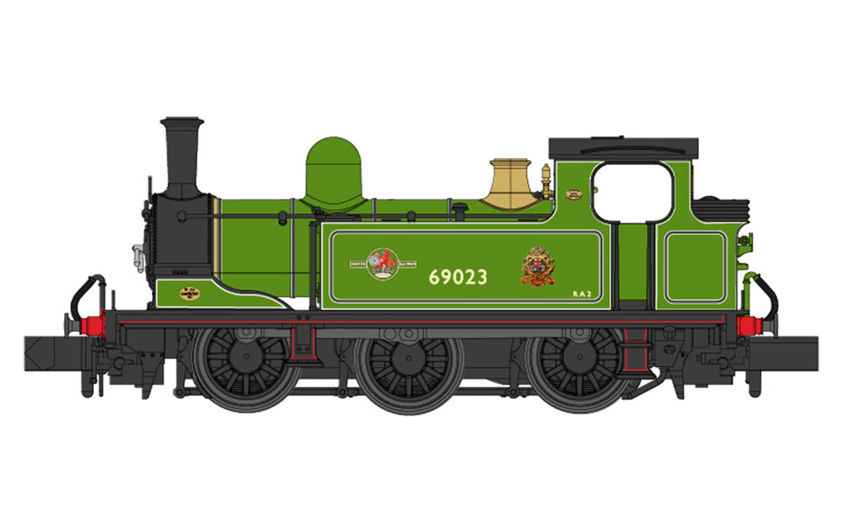 Dapol 2S-022-008D J72 Class 69023 Preserved NER Late Green (DCC-Fitted), N Gauge *PRE ORDER £148.75 *