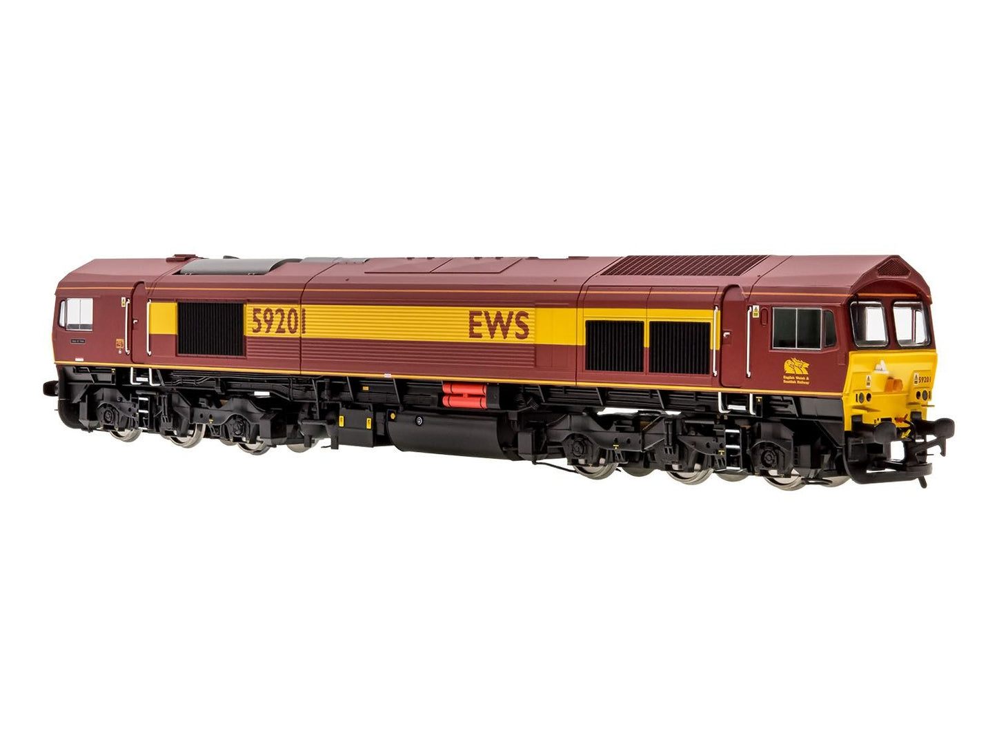 Dapol 4D-005-005SSM Class 59 201 'Vale of York' EWS (DCC-Sound/Smoke), OO Gauge