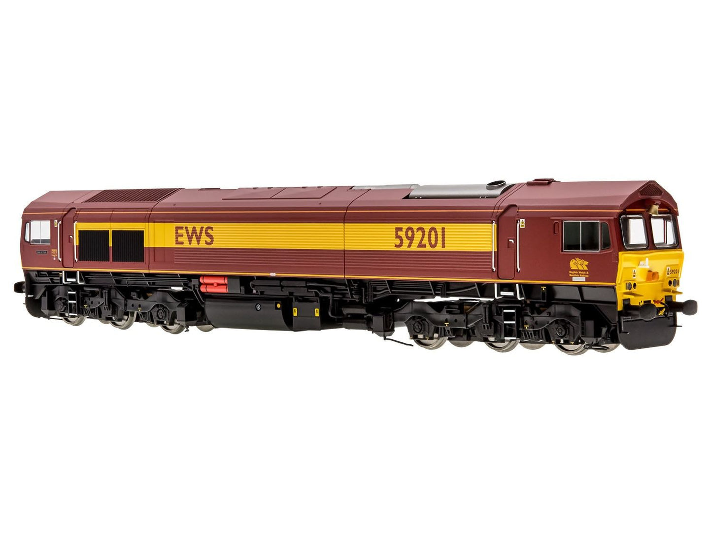 Dapol 4D-005-005SSM Class 59 201 'Vale of York' EWS (DCC-Sound/Smoke), OO Gauge