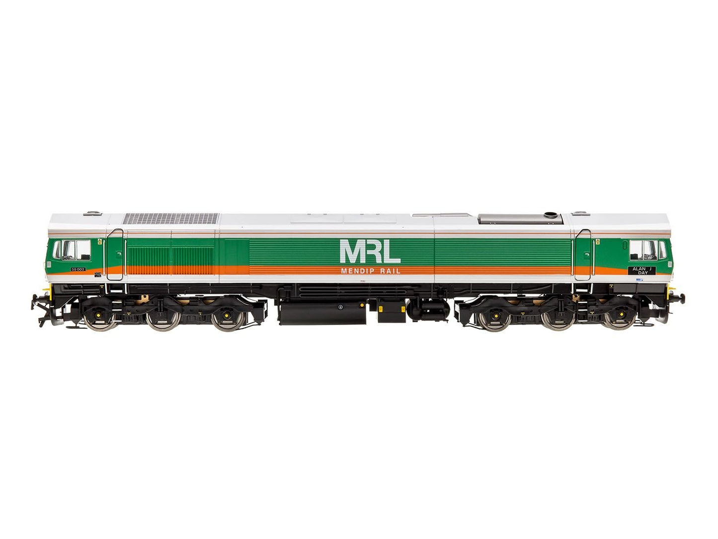Dapol 4D-005-007D Class 59 002 'Alan J Day' Mendip Rail (DCC-Fitted), OO Gauge