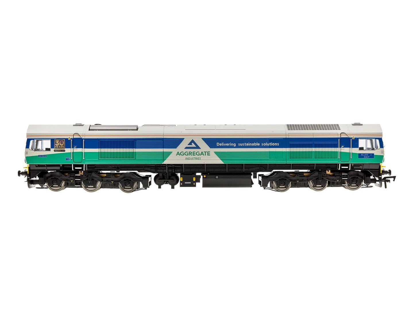 Dapol 4D-005-010D Class 59 002 Alan J Day Aggregate Industries (DCC-Fitted), OO Gauge