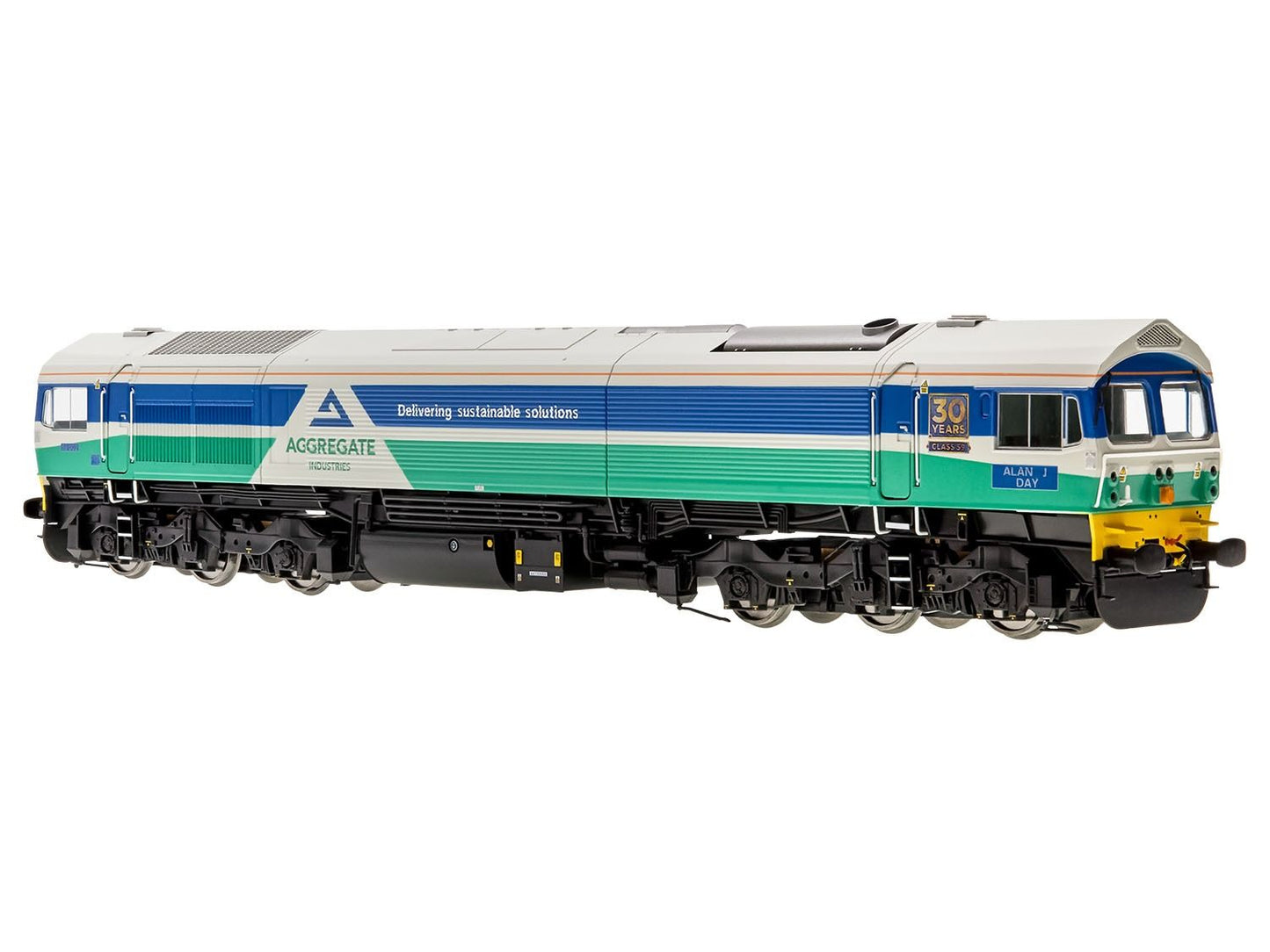 Dapol 4D-005-010D Class 59 002 Alan J Day Aggregate Industries (DCC-Fitted), OO Gauge