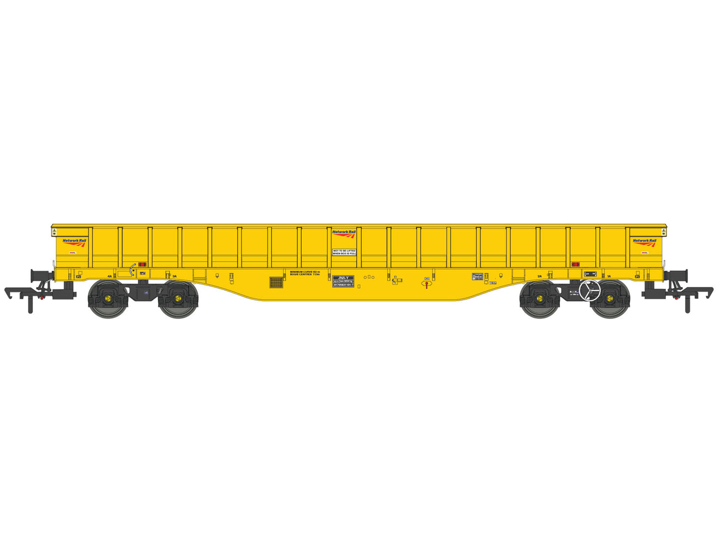 Dapol 4F-083-006 JNA-Y Hawk Outer Wagon Network Rail Yellow 8170 583 1125-6, OO Gauge *PRE ORDER £40.46 *