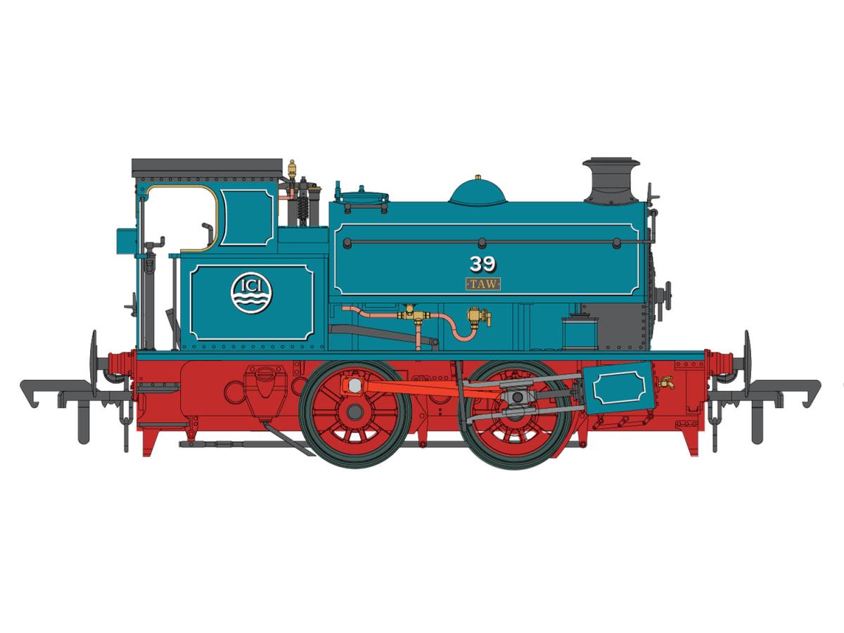Dapol 4S-024-010D HL 0-4-0 'Taw' ICI Roundel Lined Blue (DCC-Fitted), OO Gauge *PRE ORDER £153 *