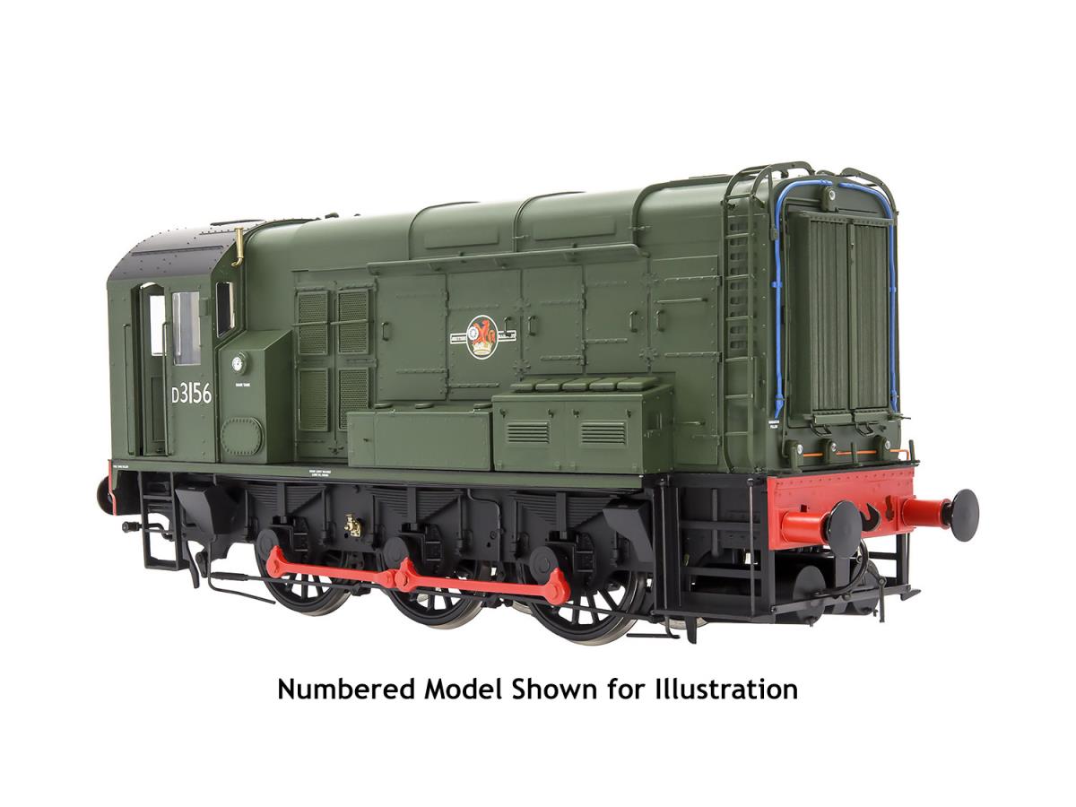 Dapol 7D-008-018U Class 08 Unnumbered BR Late Green - O Gauge