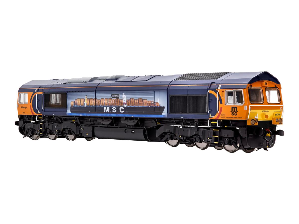 Dapol 7D-066-003DS Class 66 709 GBRf Sorrento (DCC-Sound) Deluxe, O Gauge *PRE ORDER £522.75 *