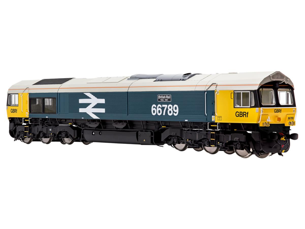 Dapol 7D-066-005S Class 66 789 GBRf BR Large Logo Blue (DCC-Sound), O Gauge *PRE ORDER £459 *