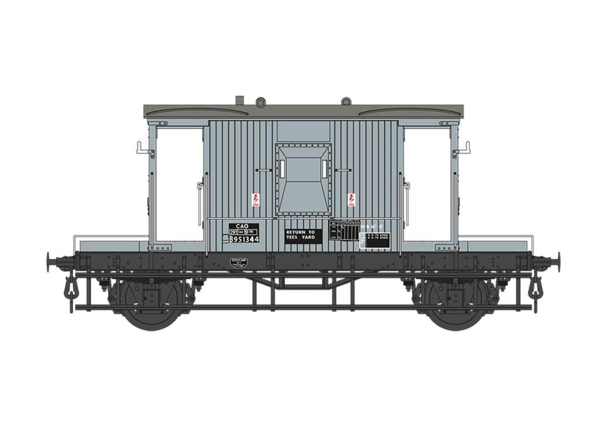 Dapol 7F-200-017 20t Brake Van CAO BR Grey B951344, O Gauge *PRE ORDER £81.56 *