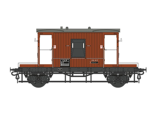 Dapol 7F-200-020 20t Brake Van CAP BR Bauxite B955069, O Gauge *PRE ORDER £81.56 *