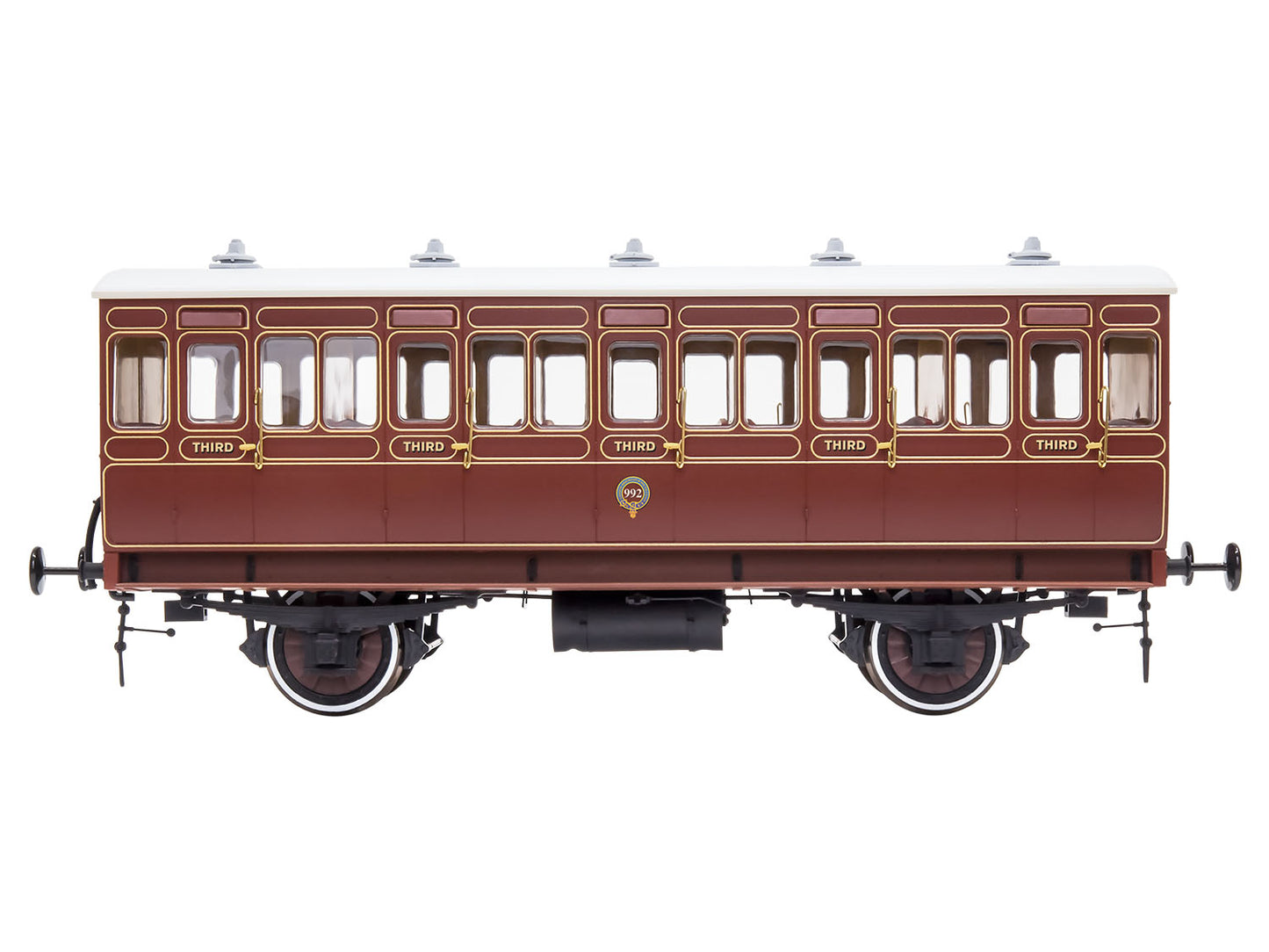 Dapol 7P-020-680D Stroudley 4 Wheel Gas Lit 3rd Lined Brown 992 DCC LBF, O Gauge