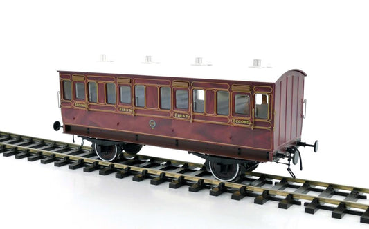 Dapol 7P-020-800 Stroudley 4 Wheel Main Line Composite Coach 301 Mahogany *LAST FEW*