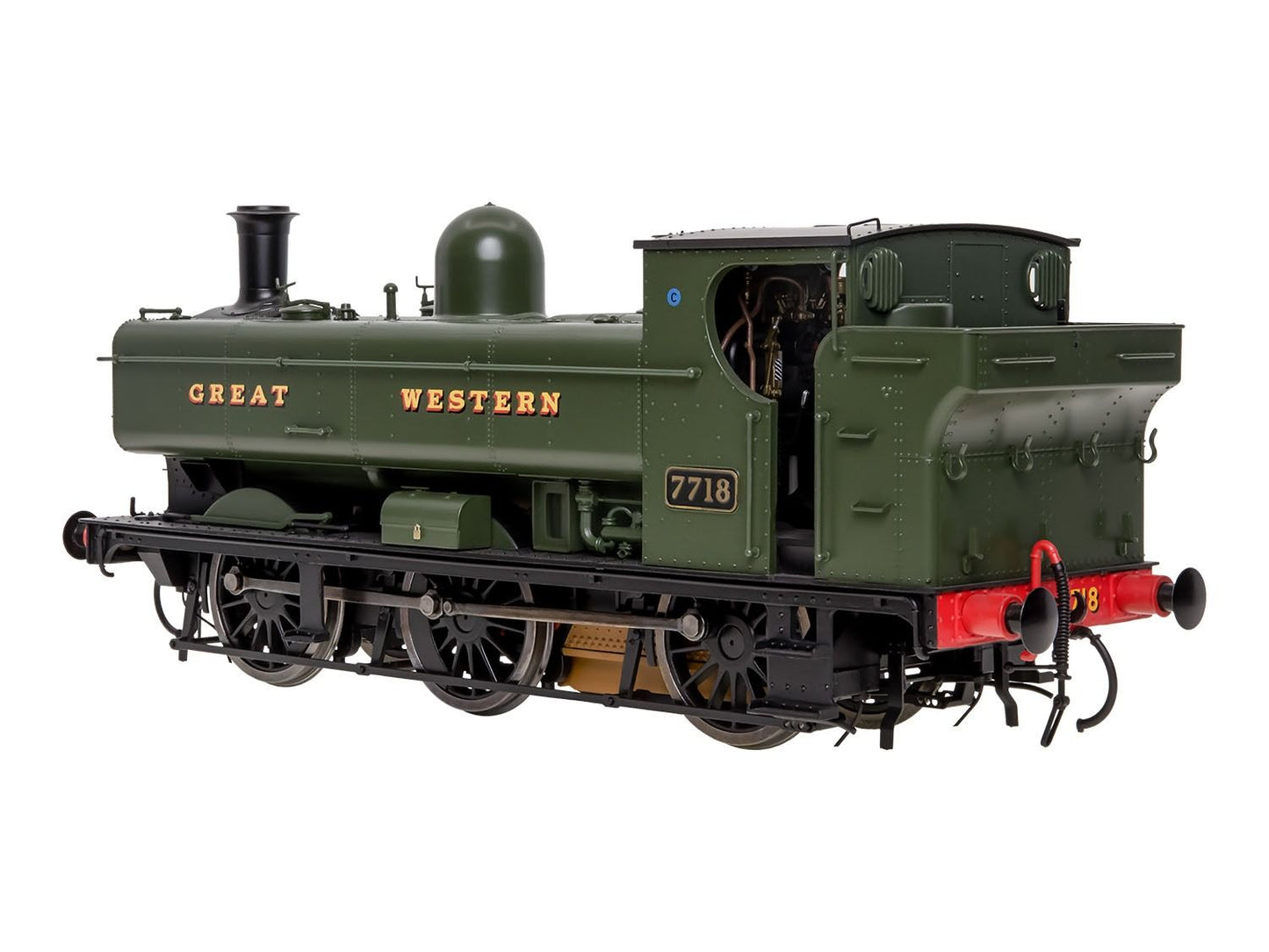Dapol 7S-007-013U 57xx Pannier Great Western Green Unnumbered O Gauge