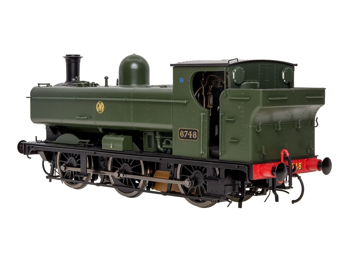 Dapol 7S-007-014S 57xx Pannier GWR Shirtbutton Green 6748 (DCC-Sound) O Gauge
