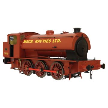 Dapol 7S-094-009D J94 Austerity Mech Navvies Ltd Red 71515 (DCC-Fitted), O Gauge