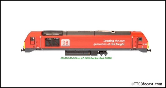 Dapol 2D-010-014 Class 67 028 DB Schenker Red, N Gauge