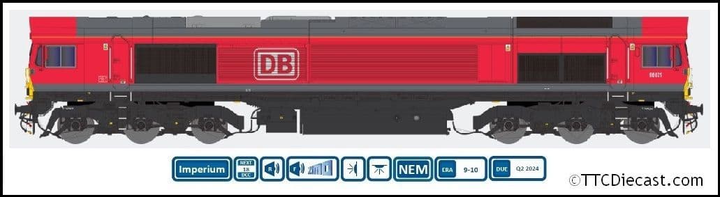 Dapol 2D-066-001S Class 66 001 DB Red (DCC-Sound) N Gauge *PRE ORDER £247.86*