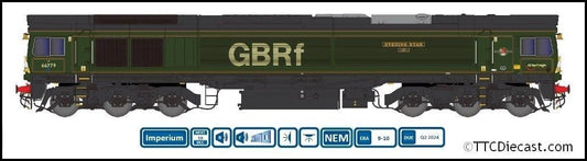 Dapol 2D-066-007S Class 66 779 'Evening Star' GBRf Green (DCC-Sound) N Gauge *PRE ORDER £247.86*