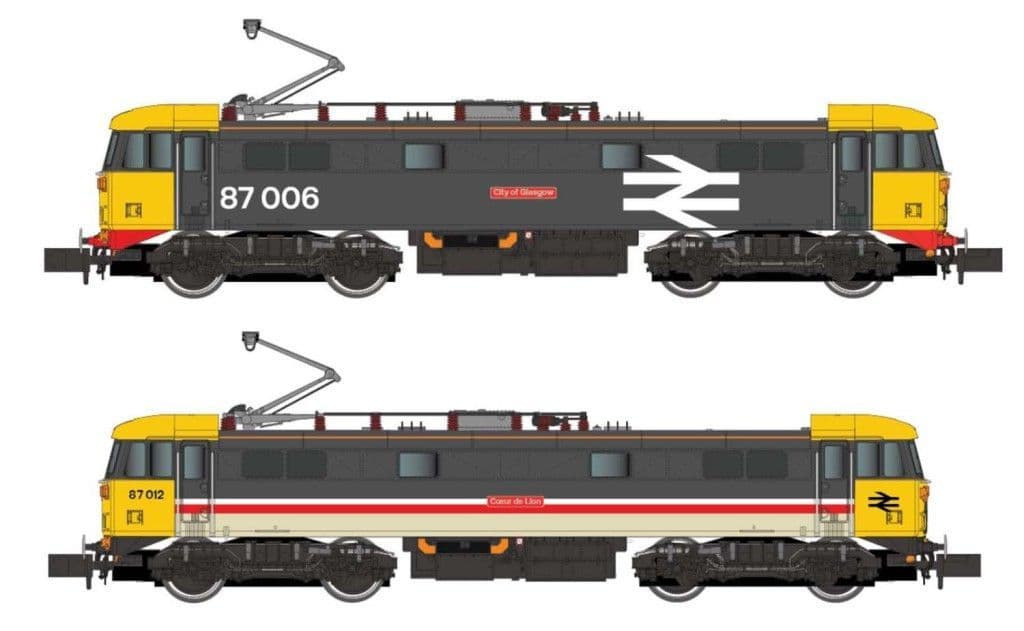 Dapol 2D-087-007D Class 87 006/012 BR Twin Pack (DCC-Fitted) N Gauge - PRE ORDER £314.50