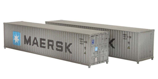 Dapol 2F-028-113 40 FT Container Maersk MRKU 014156 9 & 022317 9 WEATHERED, N Gauge