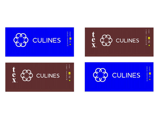 Dapol 2F-028-210 20ft Container Set (4) Culines/TBGU N Gauge